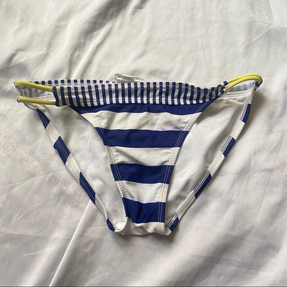 Old Navy Small Nautical Blue White Stripped Bikini Bottom Swim Swimwear